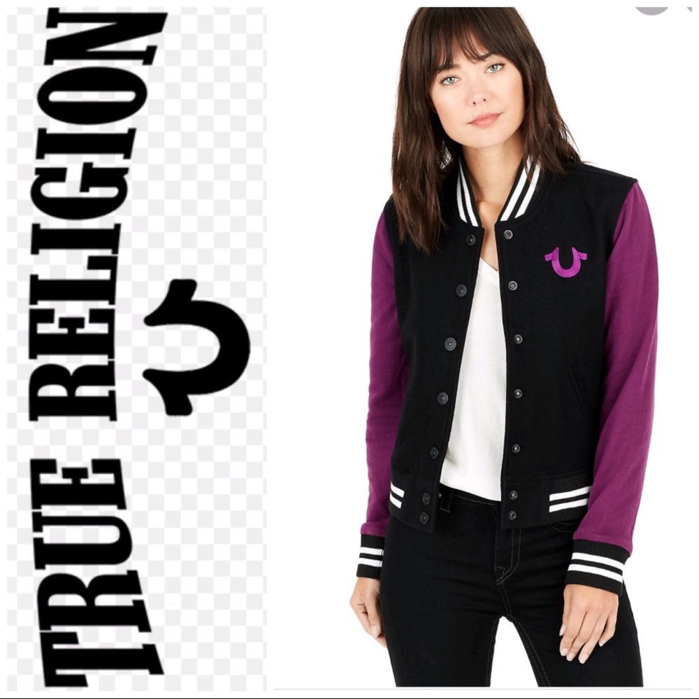 *True Religion Womens Varsity Jacket